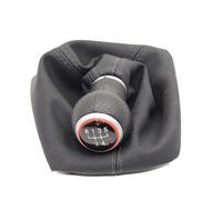 IUKMR Pomo De Cambio para Skoda para Yeti 2010 2011 2012 2013 5/6 Palanca de Cambios Velocidad Perilla Caja Bota Cuero Perilla de la Palanca de Cambios(5 Speed)