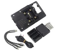 IUKMRT Soporte Móvil Moto USB para Moto para Guzzi V85TT 2019-2020 Motocicleta GPS Teléfono Inteligente Navegación Placa Soporte Adaptador Kit(Mobile Phone Base)