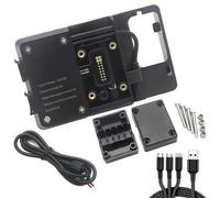 IUKMRT Soporte Móvil Moto USB para Tenere 700 Motocicleta GPS navegación para teléfono Inteligente Placa Soporte Adaptador Kit de(C)