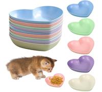 IUKUNNE 10pcs Cuencos de Comida para Gatos, Cuencos Planos para Gatos, Cuenco Gato Comederos, Cuenco Plano de Gatos, Comedero Gato, Cuencos para Gatos (C)