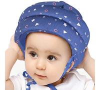 IULONEE Proteccion Cabeza Bebe Sombrero Gorra Baby Helmet Proteger Cabeza Aprender Gatear Andar Caminar Casco Protector (Azul Estrellado)