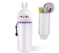 iulrtba Estuche de Silicona 2 en 1, Estuche Kawaii, Estuche Escolar de Silicona Suave para lápices, Estuche para la Escuela y la Oficina