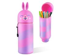 iulrtba Estuche Kawaii, Estuche de Silicona 2 en 1, Estuche Escolar de Silicona Suave para lápices, Estuche para la Escuela y la Oficina