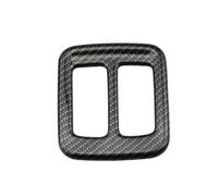 IUNBTFG Auto interiores decoración Compatible Con Jeep Para Compass 2017-2019. Embellecedor La Cubierta Salida Aire Acondicionado Trasera Pegatina Decorativa(Carbon fiber black)