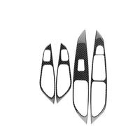 IUNBTFG Auto interiores decoración Compatible Con Seat Para Leon 2013 2014 2015 2016 2017 2018 2019 2020 LHD RHD Panel Elevalunas De Coche, Accesorios Moldura Interior(For RHD Black)