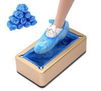 IUokLU Dispensador de zapatos de plástico desechable con 200 cubrezapatos, máquina protectora portátil para el hogar, oficina, supermercado, fábrica