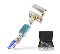 IUokLU Dispositivo de prueba a prueba de lluvia IPX3/IPX4, probador de boquilla de ducha de salpicaduras de agua con medidor de flujo digital y válvula, herramienta de prueba de protección de entrada