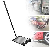 IUokLU Espejo De Inspección para Vehículos con Luz Led,Mango Retráctil Ajustable De 50 A 110 Cm,Ideal para Inspeccionar Automóviles,Maquinaria,Almacenes Y Escuelas.