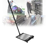 IUokLU Espejo De Inspección para Vehículos Home Care,Espejo De Seguridad Cuadrado Acrílico para Vehículos con Ruedas Y Luz Led,Espejo De Inspección Extensible para Talleres,Mecánicos E Inspectores.