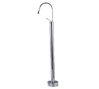 IUokLU Grifo de bañera Independiente de latón Macizo Juego de llenado de bañera Grifo Monomando para Ducha de Suelo con Agua fría y Caliente Color Dorado,Cromo