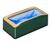 IUokLU Máquina dispensadora de cubiertas de zapatos para interiores, cómoda, antideslizante, para el hogar, cubierta automática de zapatos, ABS, paquete de 300 (verde, 41 x 21 x 13 cm)
