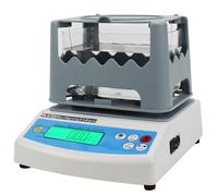 IUokLU Medidor de densidad sólido de 0,001 g/cm3, densímetro digital para goma, plástico, PVC, metal, metales preciosos, probador de volumen, método de desplazamiento de agua (300 A)
