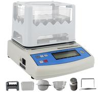 IUokLU Medidor electrónico de densidad de sólidos, densidad digital de precisión de 0,001 g/cm3 con medición rápida de 5 segundos para plástico, goma, metal, capacidad de 600 g (600 g)