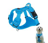 IUOUTG Arnés para Perros sin tirones, arnés para Mascotas Grandes, Suave, Transpirable, Chaleco para Perros, arnés Deportivo Reflectante para Mascotas con asa, arnés para Perros Grandes