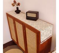 IUOUTG Corredor De Mesa De Crochet De Encaje, Beige Vintage RúStica Granja Macrame De Mantenimiento, para La Fiesta De Café De La Fiesta De Bodas De PaíS De Origen DecoracióN