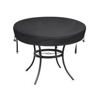 IUOUTG Cubierta De La Mesa Redonda Del Patio De Uso Pesado, Cubierta Superior De La Mesa Al Aire Libre Impermeable 600D Oxford Para Mesas Redondas, Protector De Muebles A Prueba De Intemperie