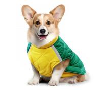 IUOUTG Gilet D'hiver Pour Chien, Coupe-Vent, Chaud, Doudoune Pour Animaux De Compagnie, Veste D'extérieur Avec Anneau En D Et Crochet Et Boucle, Tenue Réfléchissante Réglable