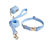 IUOUTG Juego de Collar y Correa para Perro, Impermeables, Ajustables, Correas para Perros Grandes, medianos y pequeños con Soporte para Bolsa de excremento de Perro para Perros Lindo Traje para Perro
