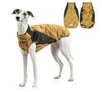 IUOUTG Manteau D'hiver Pour Lévrier Italien Imperméable Et Réfléchissant Chaud Pour Chien Avec Fermeture Éclair Et Col Roulé Léger Pour Chiens De Taille Moyenne Et Grande