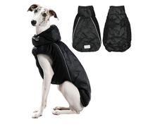 IUOUTG Manteau D'hiver Pour Lévrier Italien Imperméable Et Réfléchissant Chaud Pour Chien Avec Fermeture Éclair Et Col Roulé Léger Pour Chiens De Taille Moyenne Et Grande