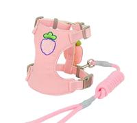 IUOUTG No Hay Arnés De Perros con Correa con Correa De Malla Suave De Malla Suave Ajustable con Motivo De Fresa para Gatos Perros