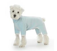 IUOUTG Pyjama D'hiver En Polaire Pour Chien - Combinaison Extensible À 4 Pattes Pour Fille - Body Avec Anneau En D - Manteau Complet Doux Et Léger Pour Chiot - Vêtements Pour