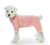 IUOUTG Pyjama D'hiver En Polaire Pour Chien - Combinaison Extensible À 4 Pattes Pour Fille - Body Avec Anneau En D - Manteau Complet Doux Et Léger Pour Chiot - Vêtements Pour
