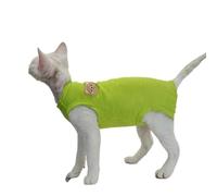 IUOUTG Ropa para Gatos Sphynx sin Pelo, Pijamas Transpirables de algodón de Cuatro Patas para Gatos, Chaleco para niña y Gatito, Ropa Suave para Mascotas, Camisas para Gatitos para Cornish Rex Devon