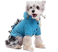 IUOUTG Sudadera De Perro De Lana Linda para Perros Pequeños, Sudadera De Cachorro De Invierno con Anillo En D, Ropa De Gato De Mascota Cálida para Ropa De Chihuahua