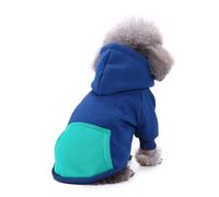 IUOUTG Sweat À Capuche Pour Chien, Capuche Chaude, Pull Pour Chiot, Couleur Hiver, Vêtements Pour Animaux De Compagnie, Chat, Avec Fermeture Éclair Et Bloc De Poche, Manteau