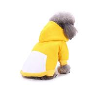 IUOUTG Sweat À Capuche Pour Chien, Capuche Chaude, Pull Pour Chiot, Couleur Hiver, Vêtements Pour Animaux De Compagnie, Chat, Avec Fermeture Éclair Et Bloc De Poche, Manteau