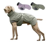 IUOUTG Veste D'extérieur D'hiver Pour Chien, Chaude Et Imperméable, Doudoune Pour Chiot, Manteau Avec Boucle Réglable, Col Roulé, Combinaison De Neige Réfléchissante Pour
