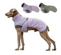 IUOUTG Veste D'extérieur D'hiver Pour Chien, Chaude Et Imperméable, Doudoune Pour Chiot, Manteau Avec Boucle Réglable, Col Roulé, Combinaison De Neige Réfléchissante Pour