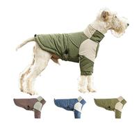 IUOUTG Veste D'hiver Pour Chien, Gilet Avec Fermeture Éclair, Col Roulé À Deux Pattes, Réfléchissant, Chaud, Doudoune, Gilet De Neige, Manteau Réglable Et Vêtements En Polaire