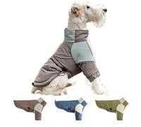 IUOUTG Veste D'hiver Pour Chien, Gilet Avec Fermeture Éclair, Col Roulé À Deux Pattes, Réfléchissant, Chaud, Doudoune, Gilet De Neige, Manteau Réglable Et Vêtements En Polaire
