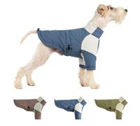 IUOUTG Veste D'hiver Pour Chien, Gilet Avec Fermeture Éclair, Col Roulé À Deux Pattes, Réfléchissant, Chaud, Doudoune, Gilet De Neige, Manteau Réglable Et Vêtements En Polaire