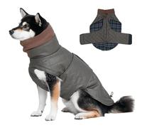 IUOUTG Veste D'hiver Pour Chien, Vêtements Coupe-Vent, Veste De Neige Pour Animaux De Compagnie, Gilet Avec Crochet Et Boucle, Col Roulé, Manteaux Sans Manches Pour Temps Froid