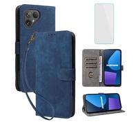 IUQXU Fairphone 5 5G - Funda tipo cartera con protector de pantalla [bloqueo RFID] de piel con ranura para tarjetas, función atril para mujeres y hombres, funda para teléfono móvil Fair Phone 5