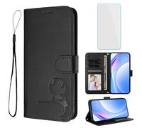 IUQXU Funda tipo cartera para Motorola Moto G67 5G/G77 5G/G87 5G con protector de pantalla [bloqueo RFID] para mujer, funda para teléfono móvil Panda para Motorola G 67 77 87 MotoG67 MotoG77 MotoG87