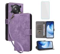 IUQXU Funda tipo cartera para Oukitel C60/C60 Pro con protector de pantalla [bloqueo RFID] de piel con ranura para tarjetas, función atril para mujeres y hombres, funda para teléfono móvil Oukitel C