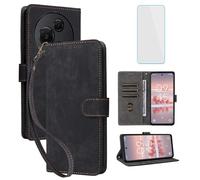 IUQXU Funda tipo cartera para TCL 60 Nxtpaper con protector de pantalla [bloqueo RFID] de cuero con soporte para tarjetas para mujeres y hombres, funda para teléfono celular TCL60 Nxtpaper T626K TCL