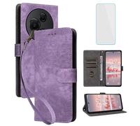 IUQXU Funda tipo cartera para TCL 60 Nxtpaper con protector de pantalla [bloqueo RFID] de cuero con soporte para tarjetas para mujeres y hombres, funda para teléfono celular TCL60 Nxtpaper T626K TCL