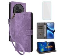 IUQXU TCL Nxtpaper 60 Ultra - Funda tipo cartera para teléfono con protector de pantalla [bloqueo RFID] de piel con ranura para tarjetas y función atril para TCL 60 Ultra Nxtpaper Nxtpaper60Ultra