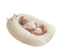 iuscacey Almohada antirreflujo para bebé - Inclinación de 15° para aliviar el reflujo ácido y Las regurgitaciones - Tumbona para recién Nacidos - Tejido Suave con Lunares 3D, Lavable a máquina,A