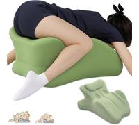 iuscacey Almohada de Intimidad para Parejas, Almohada de Apoyo de Posición de Espuma Viscoelástica con Cuña de Elevación de 27° para Parejas, Funda Extraíble y Lavable,Verde