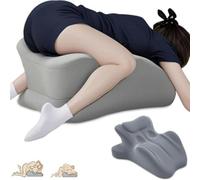 iuscacey Almohada de Pareja para intimidad: cuña de Espuma viscoelástica con elevación de 27° para un Soporte Profundo, Mejor Postura y Comodidad.,Gris