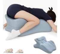 iuscacey Almohada de Pareja para intimidad: cuña de Espuma viscoelástica con elevación de 27° para un Soporte Profundo, Mejor Postura y Comodidad.,Azul