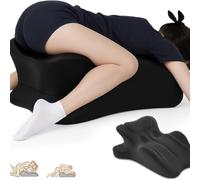 iuscacey Almohada de Pareja para intimidad: cuña de Espuma viscoelástica con elevación de 27° para un Soporte Profundo, Mejor Postura y Comodidad.,Negro