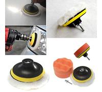 IUSOT Almohadillas de esmalte de uñas de 4 pulgadas de gran tamaño, almohadilla de esponja, adaptador de coche, juego de alta velocidad, accesorio para el cuidado de las uñas, color blanco
