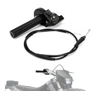 IUVWISN Conjunto acelerador moto 7/8 '' 22 mm Puño Acelerador Rapido Moto con Cable Acelerador Pit Bike 125 Universal para Manillares 50 110 125 150 200 250 cc Dirt Bike ATV Mini Bike Negro